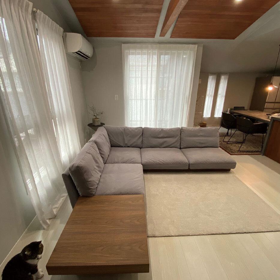 納品事例：The sofa フロアタイプ コーナーセット